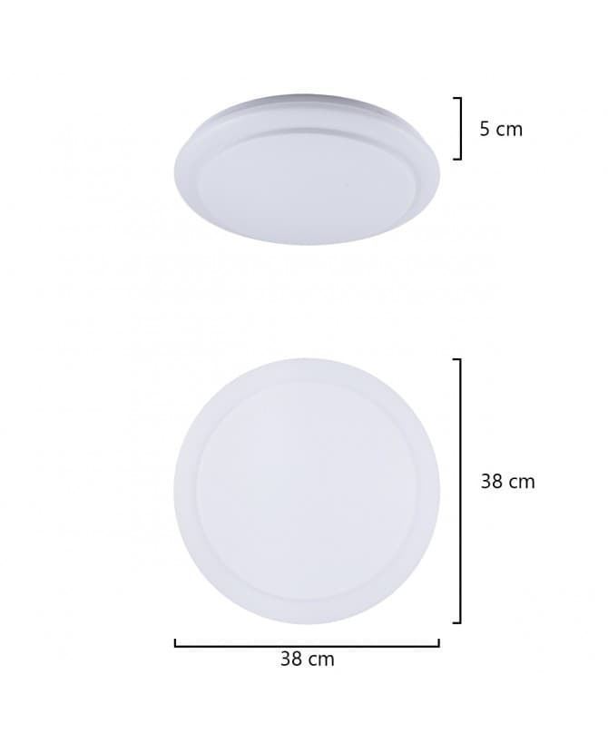 11168 PLAFON NUNO BLANCO LED 48W 3840LM 4000K - Imagen 4