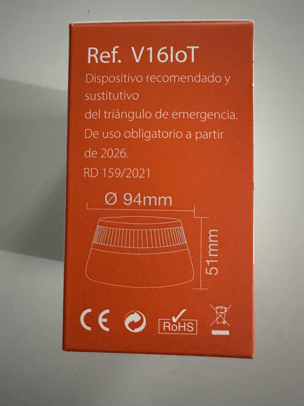 BALIZA V16 EBOX LUZ EMERGENCIA - Imagen 2
