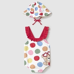 Bañador y gorro rojo - Imagen 1