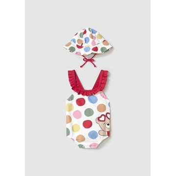 Bañador y gorro rojo - Imagen 1