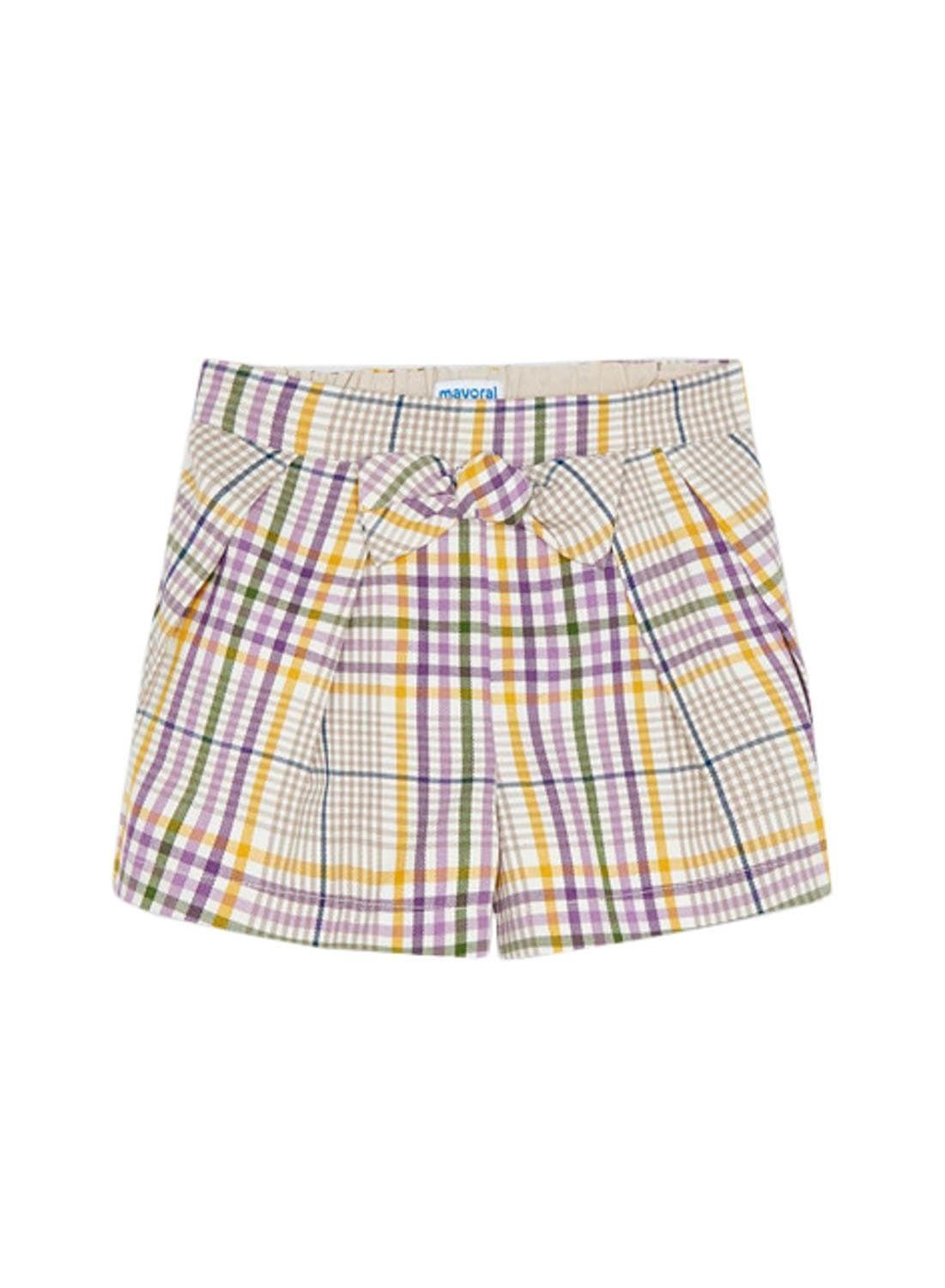 Bermuda cuadros lila - Imagen 1