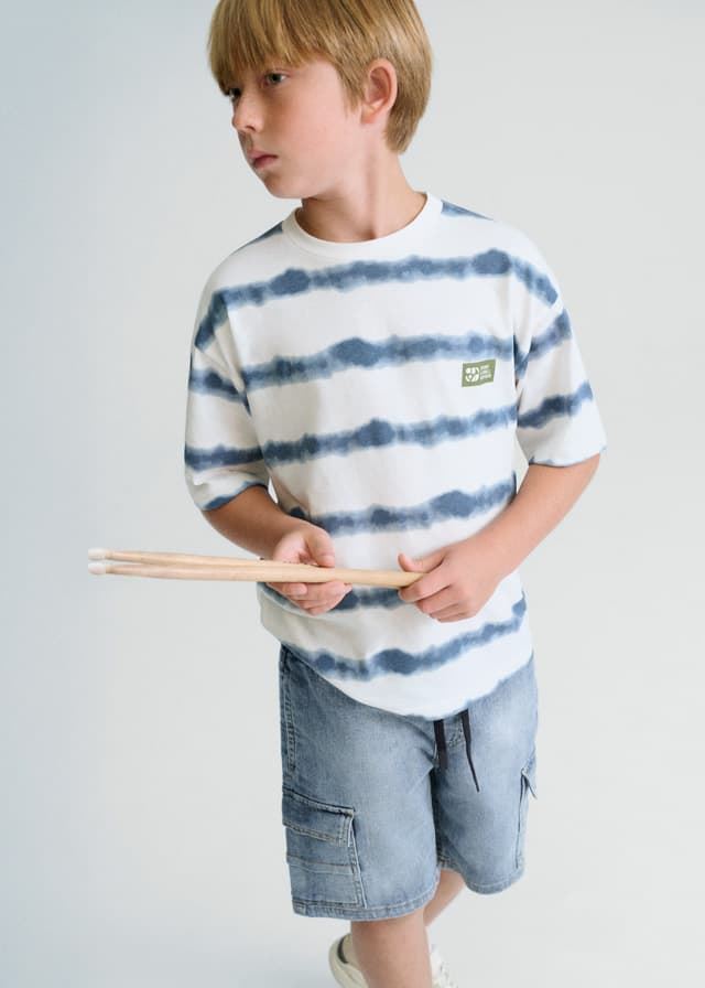 Bermuda denim cargo - Imagen 1