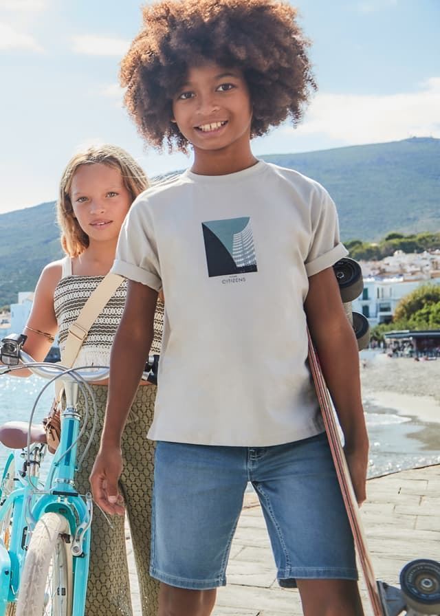 Bermuda denim medio - Imagen 1