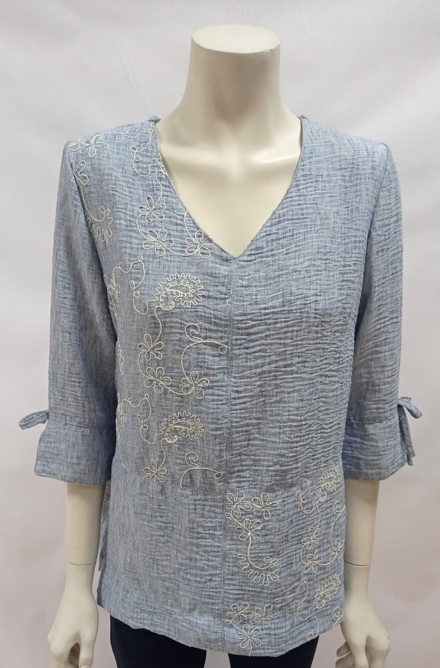 Blusa azul denim - Imagen 1