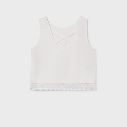 Blusa cinta bordada crudo - Imagen 2