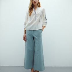 Blusa crudo bordada - Imagen 2