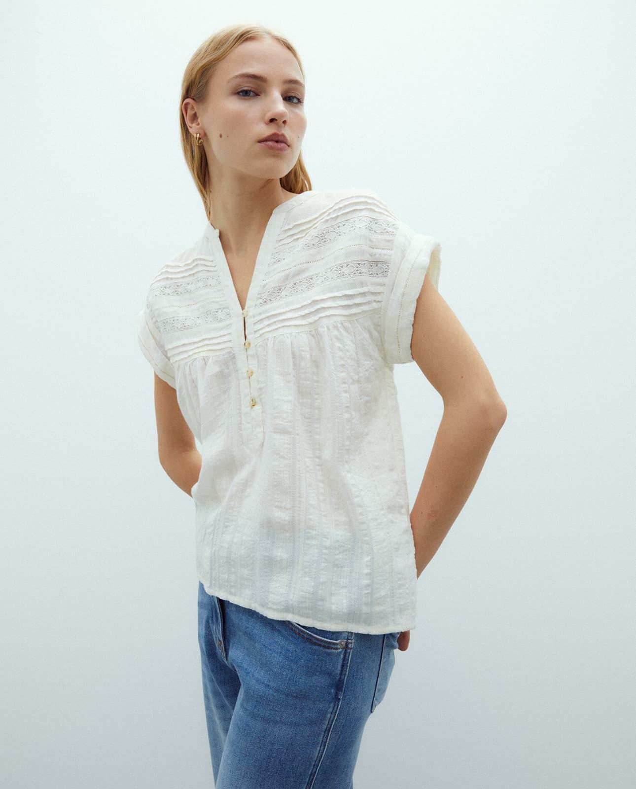 Blusa crudo - Imagen 3