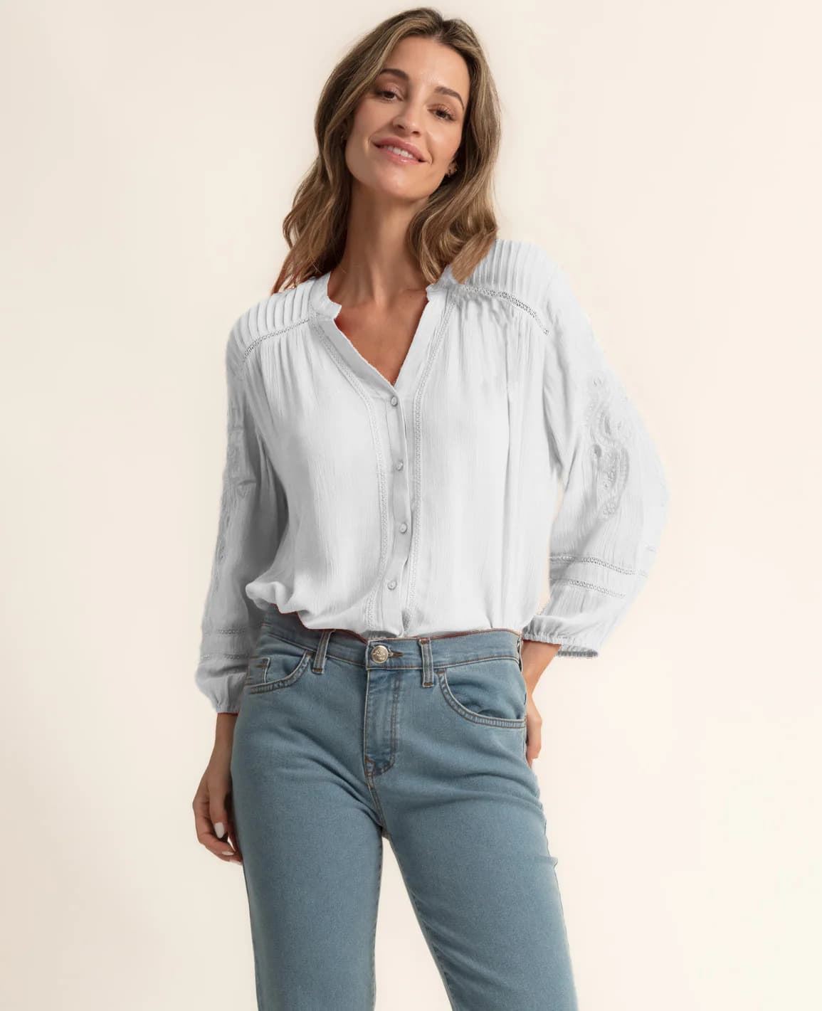 Blusa Raycel blanca - Imagen 1