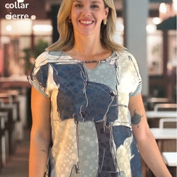 Blusón collar azul - Imagen 1