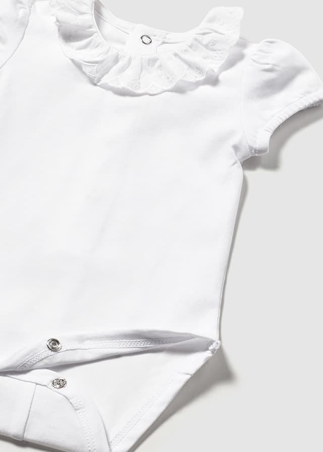 Body cuello volante blanco - Imagen 3