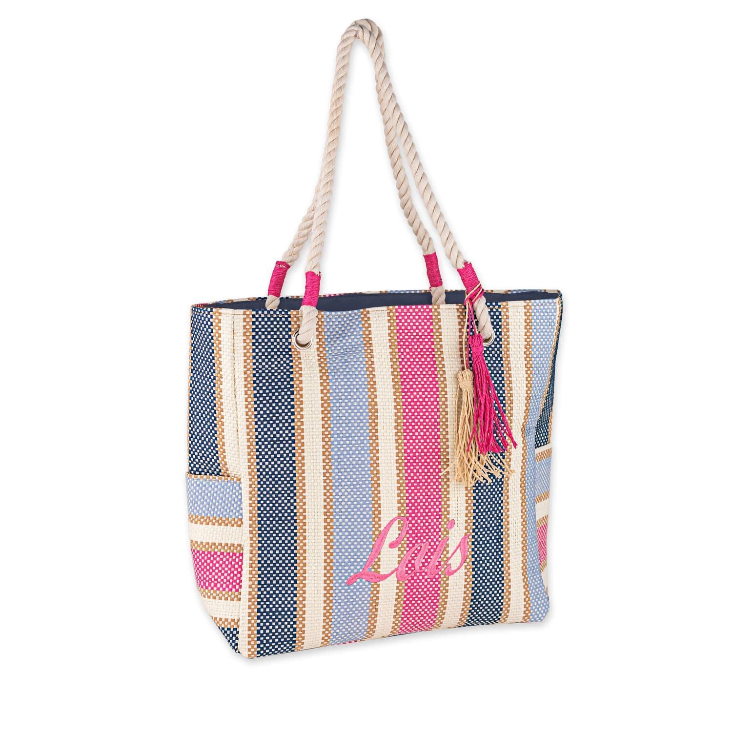 Bolsa de playa fucsia - Imagen 1