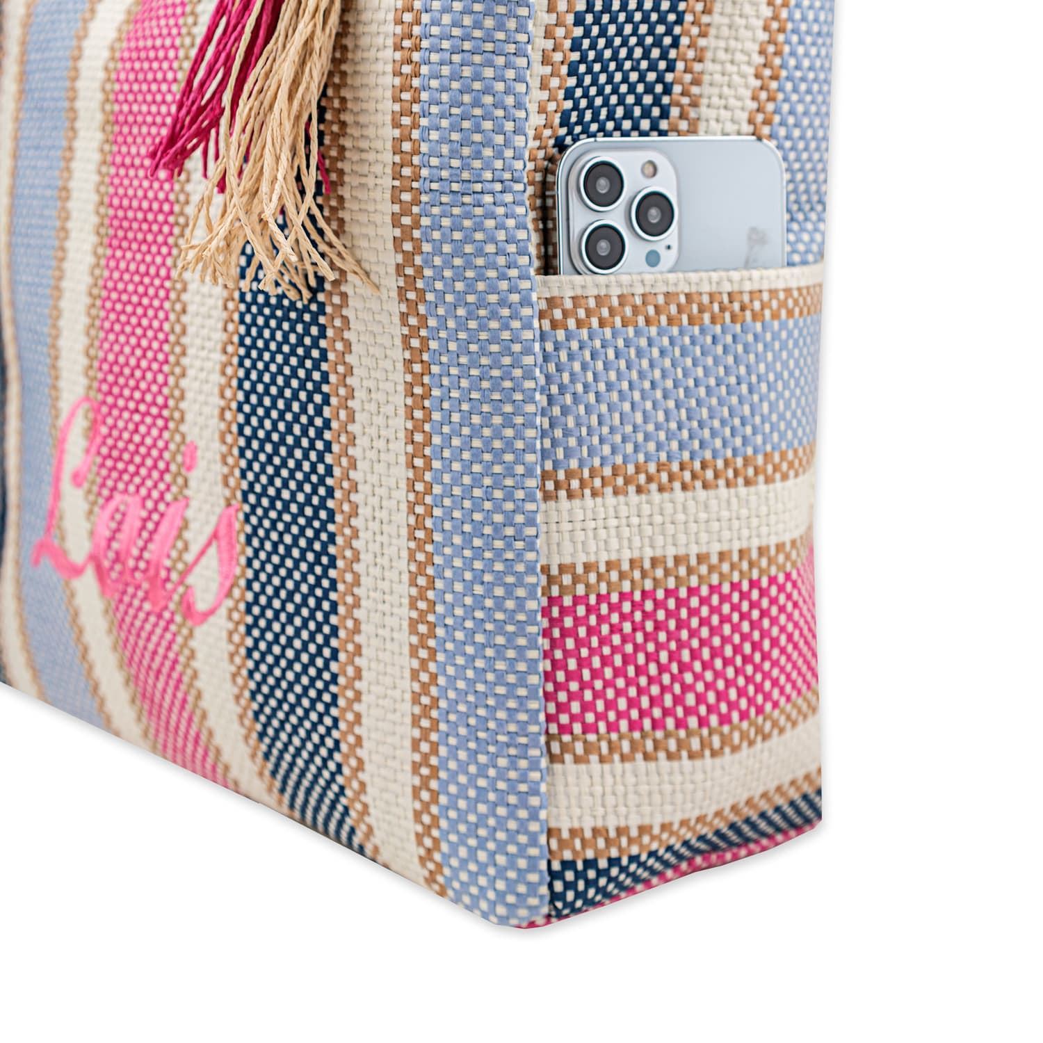 Bolsa de playa fucsia - Imagen 2