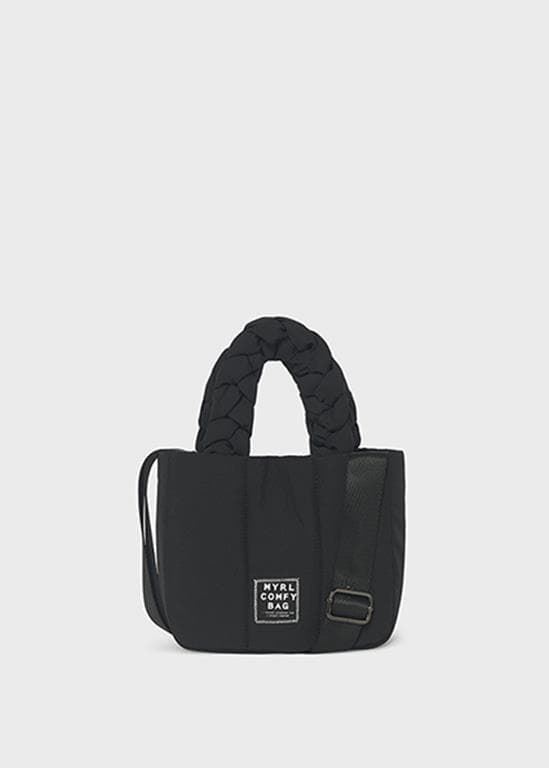 Bolso acolchado negro - Imagen 1