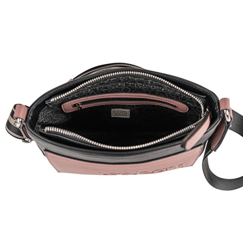 Bolso bandolera negro-rosa - Imagen 3