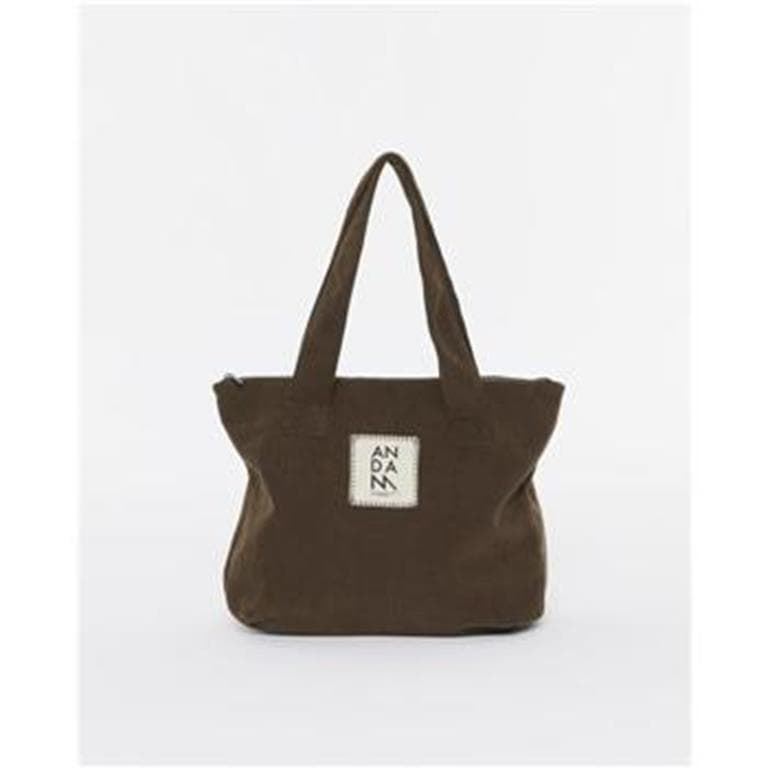 Bolso marrón pana - Imagen 1