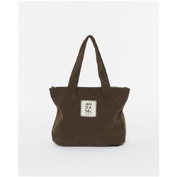 Bolso marrón pana - Imagen 1