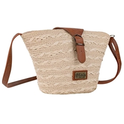 Bolso rafia natural - Imagen 1