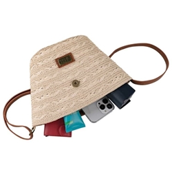 Bolso rafia natural - Imagen 2