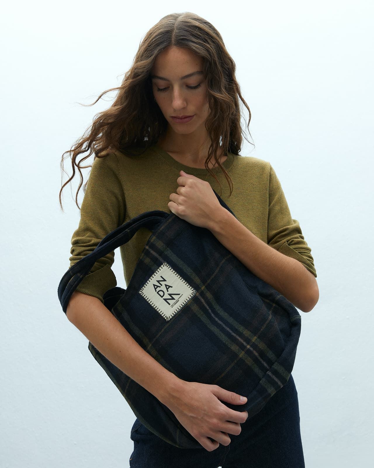 Bolso tote verde - Imagen 1