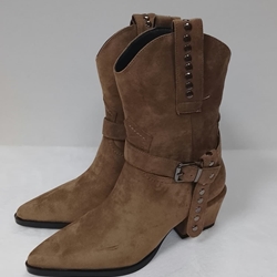 Bota taupe cowboy - Imagen 1