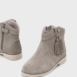 Botín piel serraje taupe - Imagen 2