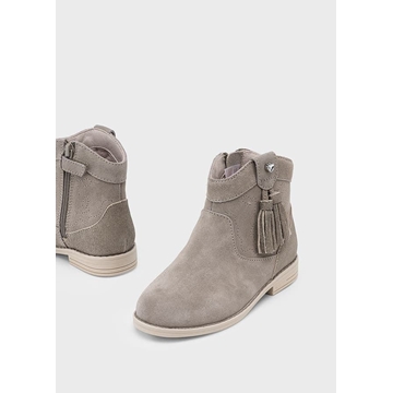 Botín piel serraje taupe - Imagen 2