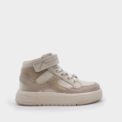 Botín urbano piel beige - Imagen 1