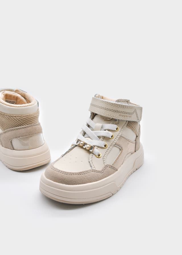 Botín urbano piel beige - Imagen 2