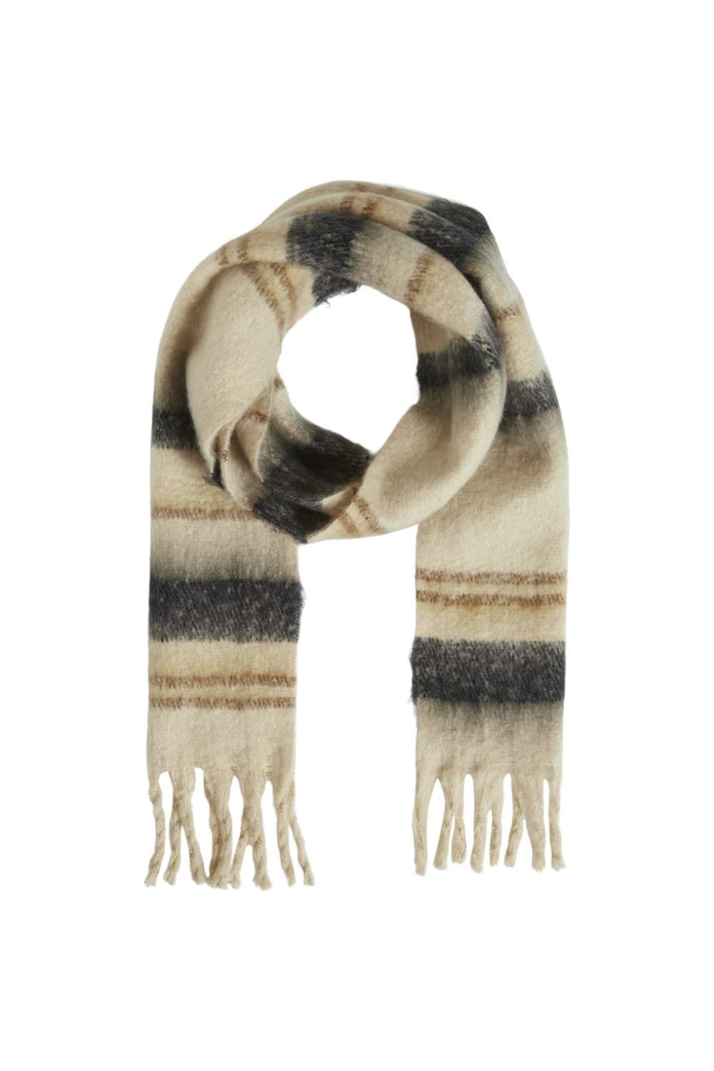 Bufanda cuadros beige - Imagen 1