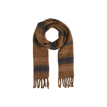 Bufanda cuadros camel - Imagen 1