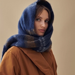 Bufanda cuadros marino - Imagen 2