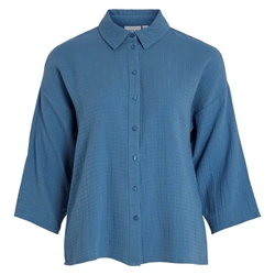 Camisa azul vilania - Imagen 2