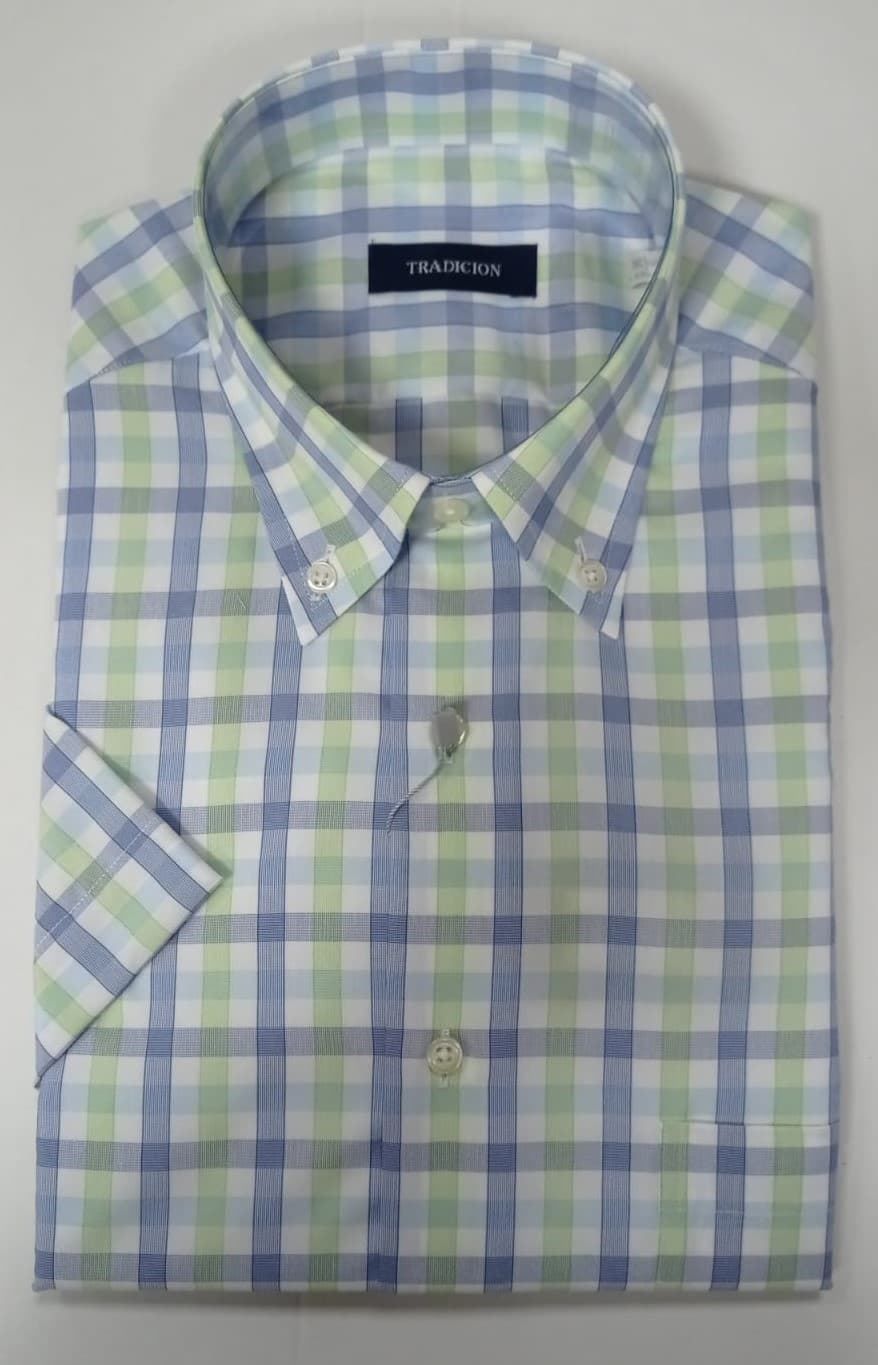 Camisa cuadros AZUL - Imagen 1