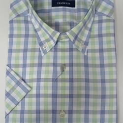 Camisa cuadros AZUL - Imagen 1