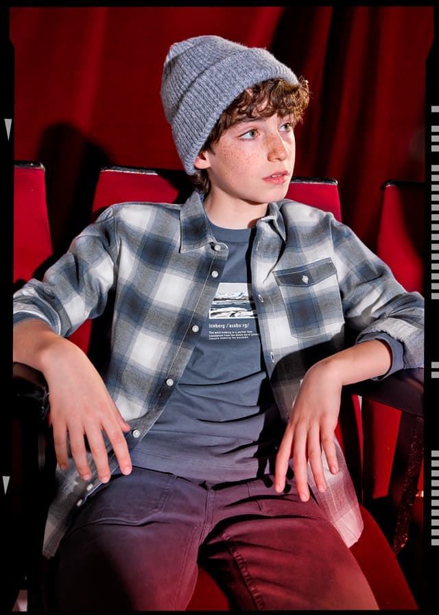 Camisa cuadros gris - Imagen 1