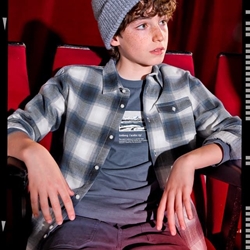 Camisa cuadros gris - Imagen 1