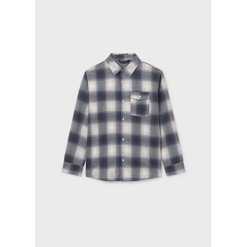 Camisa cuadros gris - Imagen 2
