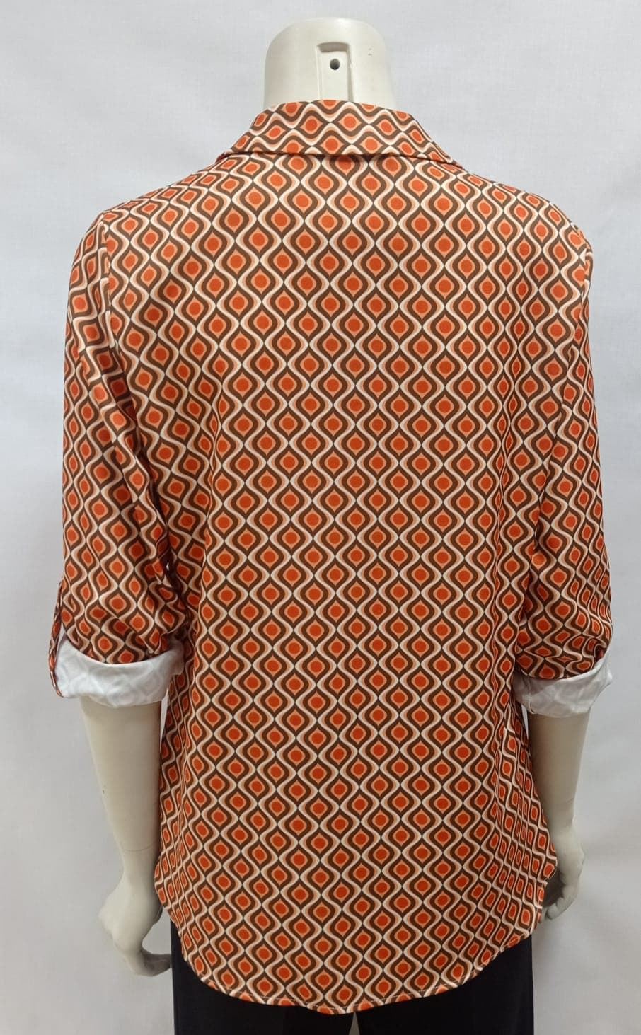 Camisa estampada naranja - Imagen 2