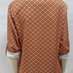 Camisa estampada naranja - Imagen 2