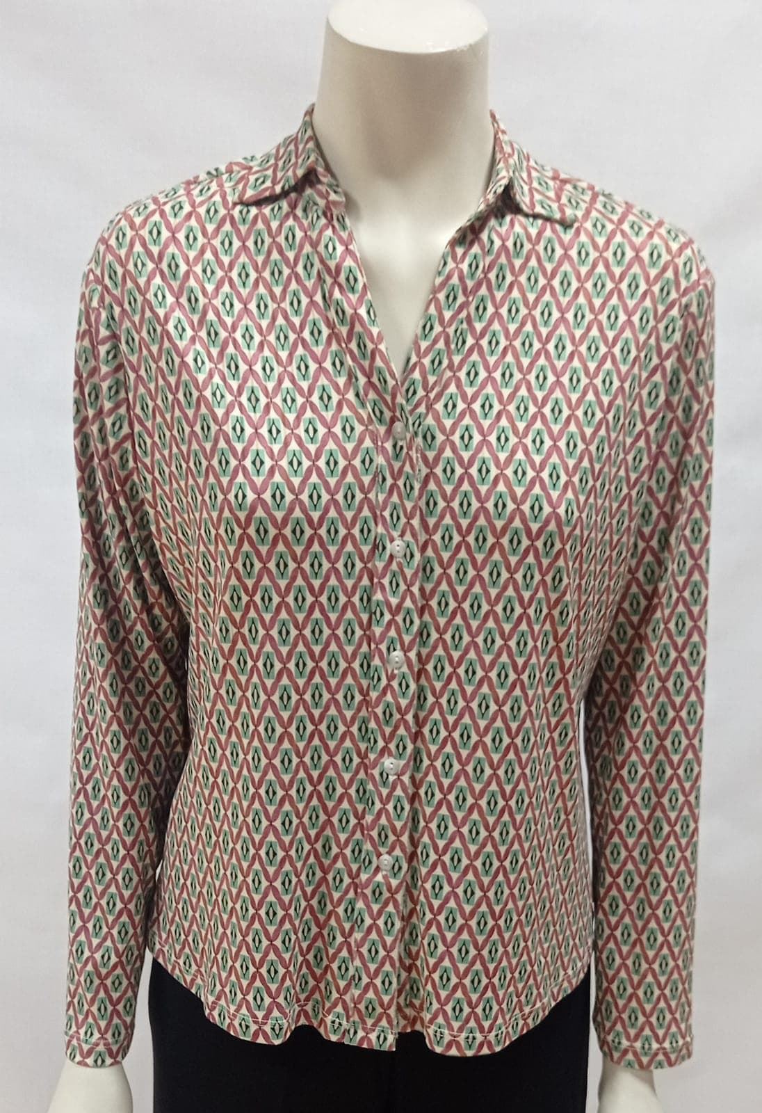 Camisa estampada rosa - Imagen 1