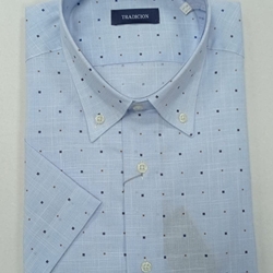 Camisa manga corta celeste - Imagen 1