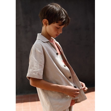 Camisa manga corta piedra - Imagen 1