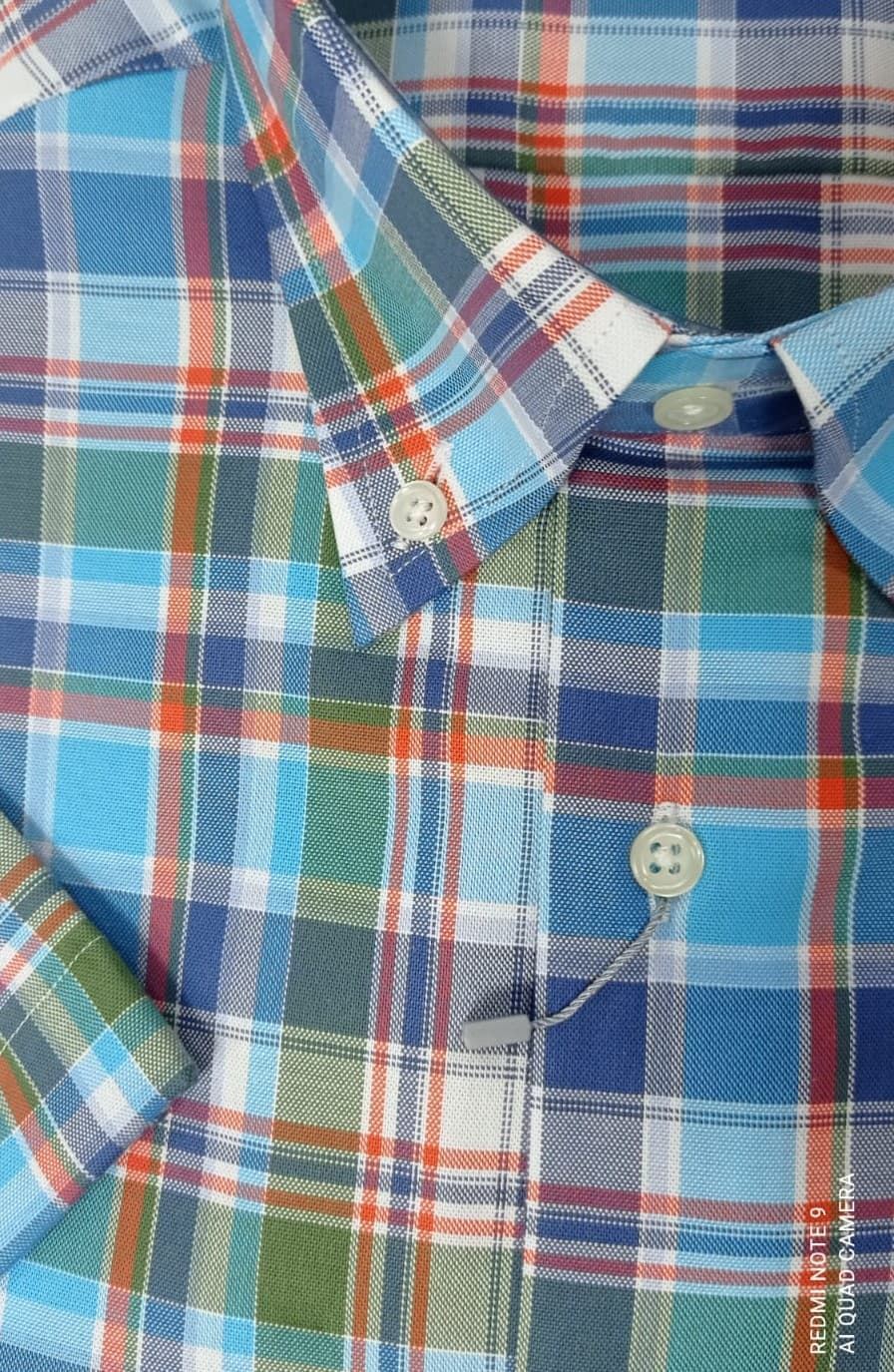 Camisa manga corta turquesa - Imagen 2