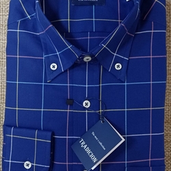 Camisa manga larga azul marino. - Imagen 1