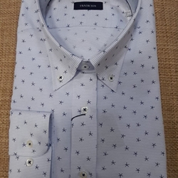 Camisa manga larga azul - Imagen 1