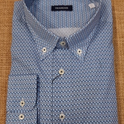 Camisa manga larga turquesa. - Imagen 1