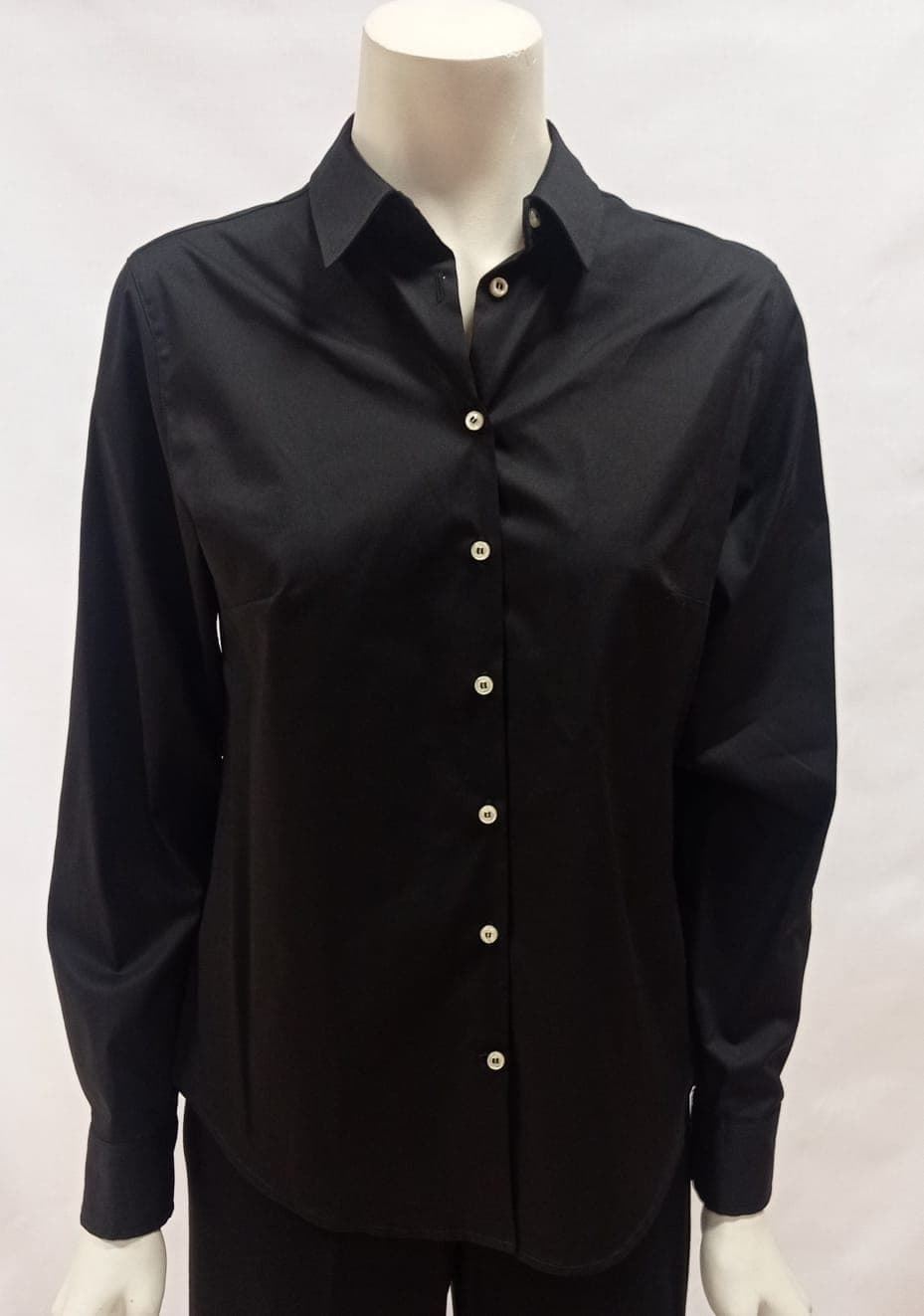 Camisa popelín negra - Imagen 1