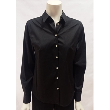 Camisa popelín negra - Imagen 1