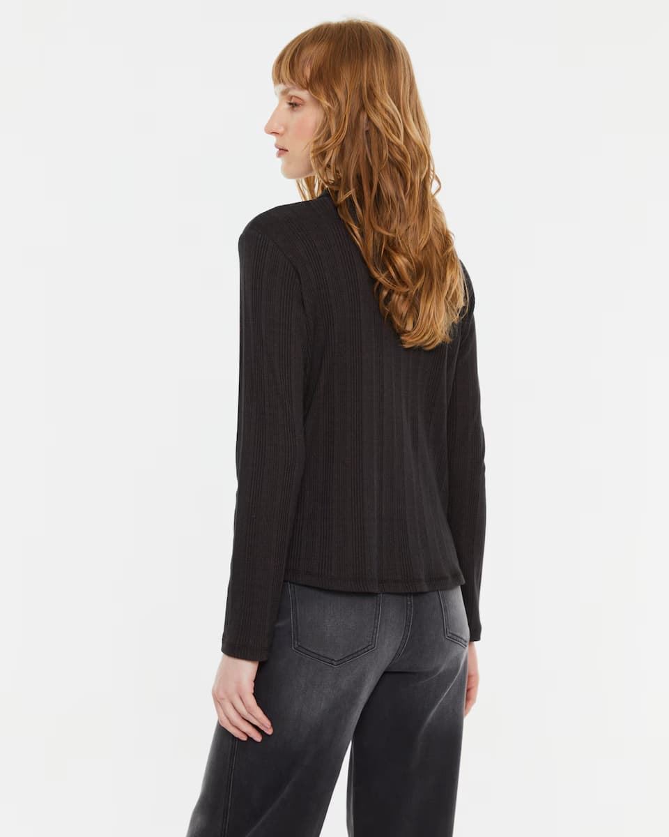 Camisa punto marrón - Imagen 3