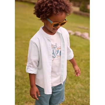 Camisa rayas menta - Imagen 1